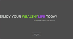 Desktop Screenshot of getwealthylife.com